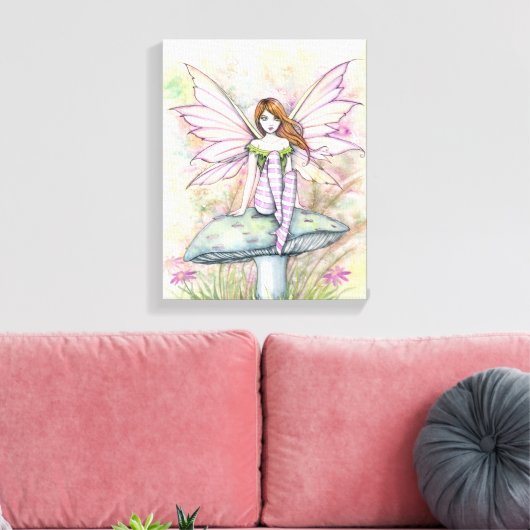 Little Spring Fae Fairy Art van Molly Harrison Canvas Afdruk (Insitu (Woonkamer))