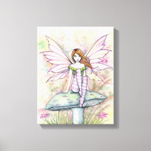 Little Spring Fae Fairy Art van Molly Harrison Canvas Afdruk