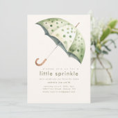 Little Sprinkle Baby shower Invitation Kaart (Staand voorkant)