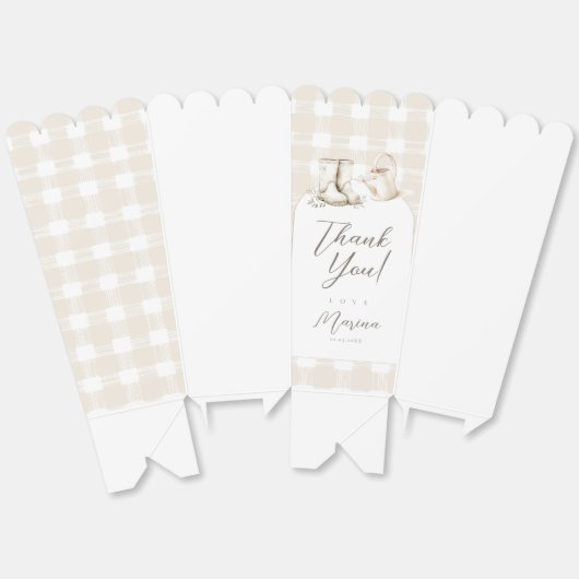 Little Sprout Baby shower Bedankdoosjes (Ongevouwen)