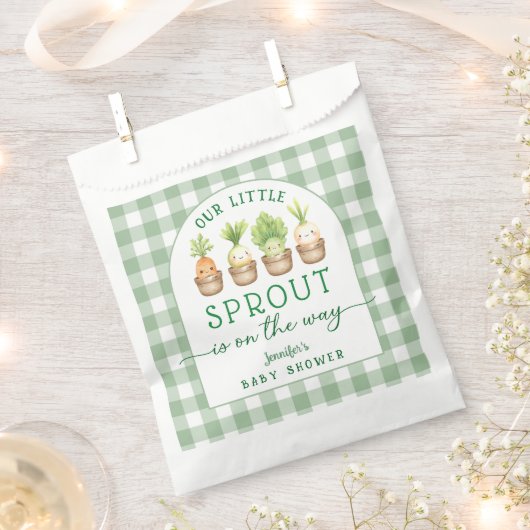 Little Sprout Baby Shower Bedankzakje (Geknipt)