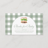 Little Sprout Baby shower Boeken voor Baby Informatiekaartje (Voorkant)