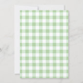 Little Sprout Baby Shower Invitation Kaart (Achterkant)