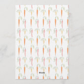 Little Sprout Baby Shower Invitation Kaart (Achterkant)