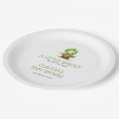 Little Sprout Baby shower Papieren Bordje (Gekanteld)