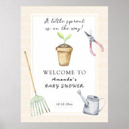 Little Sprout Baby shower Poster