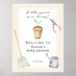 Little Sprout Baby shower Poster