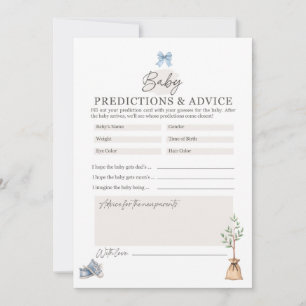 Little Sprout Baby shower spel Advieskaart