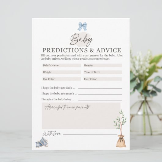 Little Sprout Baby shower spel Feestdagenkaart (Staand voorkant)