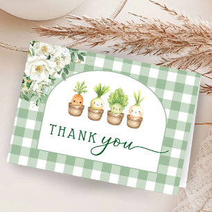Little Sprout Baby Shower Vouw Kaarten om Bedankt