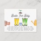 Little Sprout Blue Gardening Book Aanvraag Informatiekaartje (Voorkant)