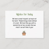 Little Sprout Books for Baby Horizontal Card Informatiekaartje (Voorkant)