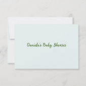 Little Sprout Diaper Raffle Baby shower Kaart (Achterkant)