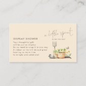 Little Sprout Display Baby shower Informatiekaartje (Voorkant)