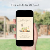 Little Sprout Garden Beige Baby shower Kaart