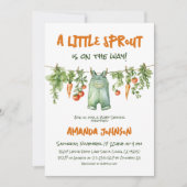 Little Sprout Garden Clothesline Baby Shower Kaart (Voorkant)