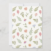 Little Sprout Garden Theme Baby Shower Kaart (Achterkant)