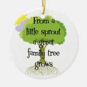 Little Sprout Genealogie Ornament (Voorkant)