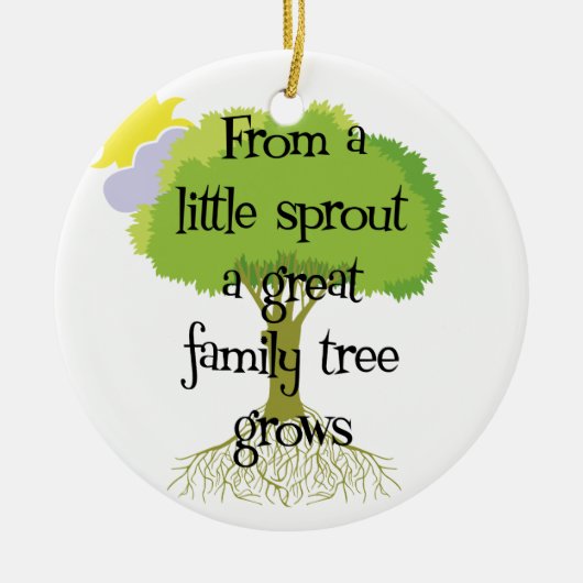 Little Sprout Genealogie Ornament (Voorkant)