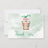 Little Sprout is on the Way Garden Thank You Kaart
