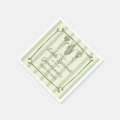 Little sprout is on the way stripped Baby Shower Servet (Hoek)