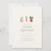 Little Sprout is op de weg Baby shower uitnodigen Kaart (Voorkant)