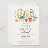 Little Sprout Lokaal Gegroeide Boeren Baby shower Kaart (Voorkant)