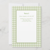 Little Sprout on the Way Vegetables Baby Shower Kaart (Achterkant)