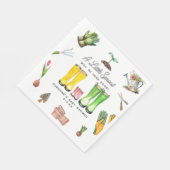 Little Sprout Pink Rain Boots Garden Baby shower Servet (Hoek)