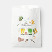 Little Sprout Red Boots Garden Baby shower Bedankzakje (Voorkant)