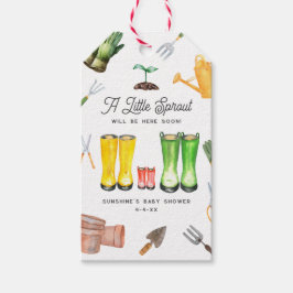 Little Sprout Red Boots Garden Baby shower Cadeaulabel