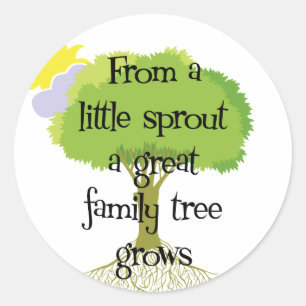Little Sprout Ronde Sticker