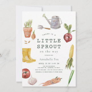 Little Sprout Tuin Thema Baby Shower Kaart