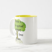 Little Sprout Tweekleurige Koffiemok (Voorkant links)