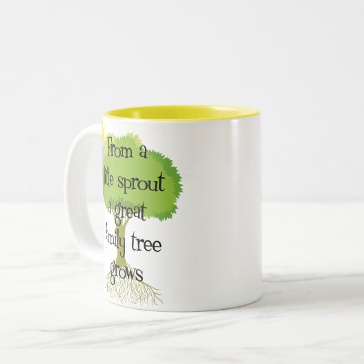 Little Sprout Tweekleurige Koffiemok (Voorkant links)