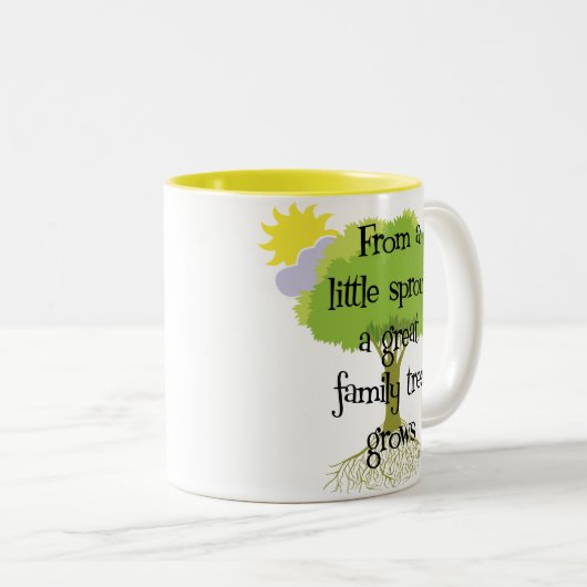 Little Sprout Tweekleurige Koffiemok (Voorkant rechts)