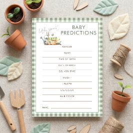 Little Sprout Voorspellingsspel Baby Shower Kaart
