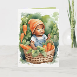 Little Sprout's eerste jaar- Verjaardag uitnodigin Feestdagen Kaart