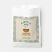 Little Sprouts Garden Party Baby shower Bedankzakje (Voorkant)