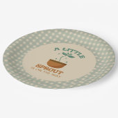 Little Sprouts Garden Party Baby shower Papieren Bordje (Gekanteld)