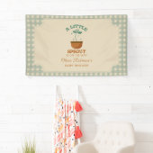 Little Sprouts Garden Party Baby shower Spandoek (Insitu)