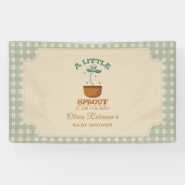 Little Sprouts Garden Party Baby shower Spandoek (Horizontaal)