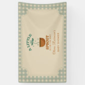 Little Sprouts Garden Party Baby shower Spandoek (Verticaal)