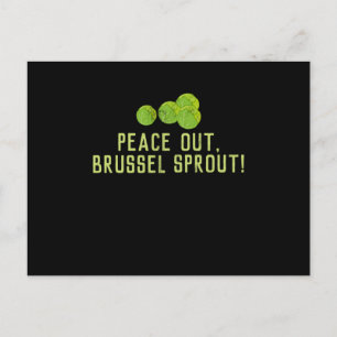 Little SproutsPeace Out Brussel Sprout Briefkaart