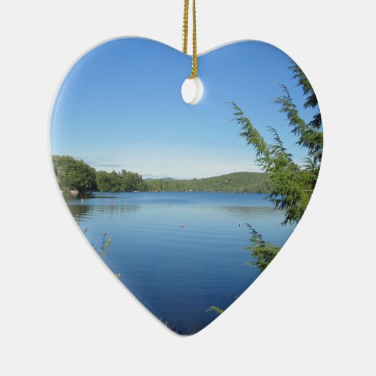 Little Squam Lake Keramisch Ornament (Rechts)
