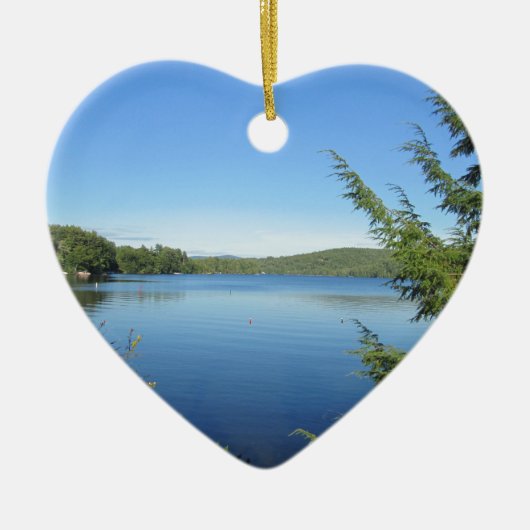 Little Squam Lake Keramisch Ornament (Voorkant)