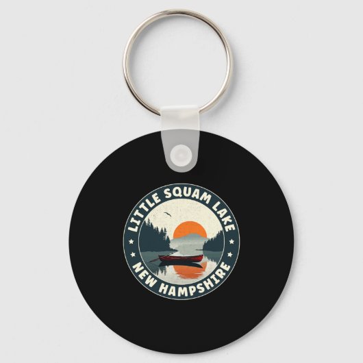 Little Squam Lake New Hampshire Sunset T Shirt Sleutelhanger (Voorkant)