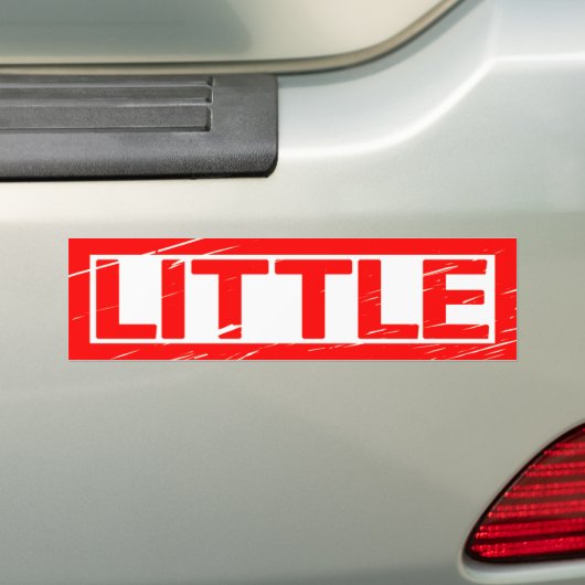 Little Stamp Bumpersticker (Op auto)