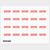 Little Stamp Ronde Sticker (Vel)
