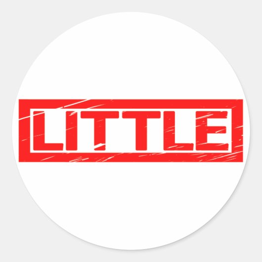 Little Stamp Ronde Sticker (Voorkant)